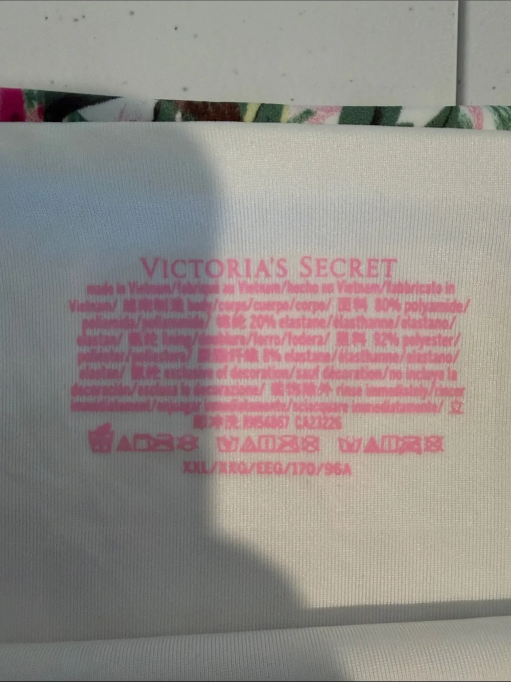 VS High Waisted Floral Tropical Bikini Bottom size xx large